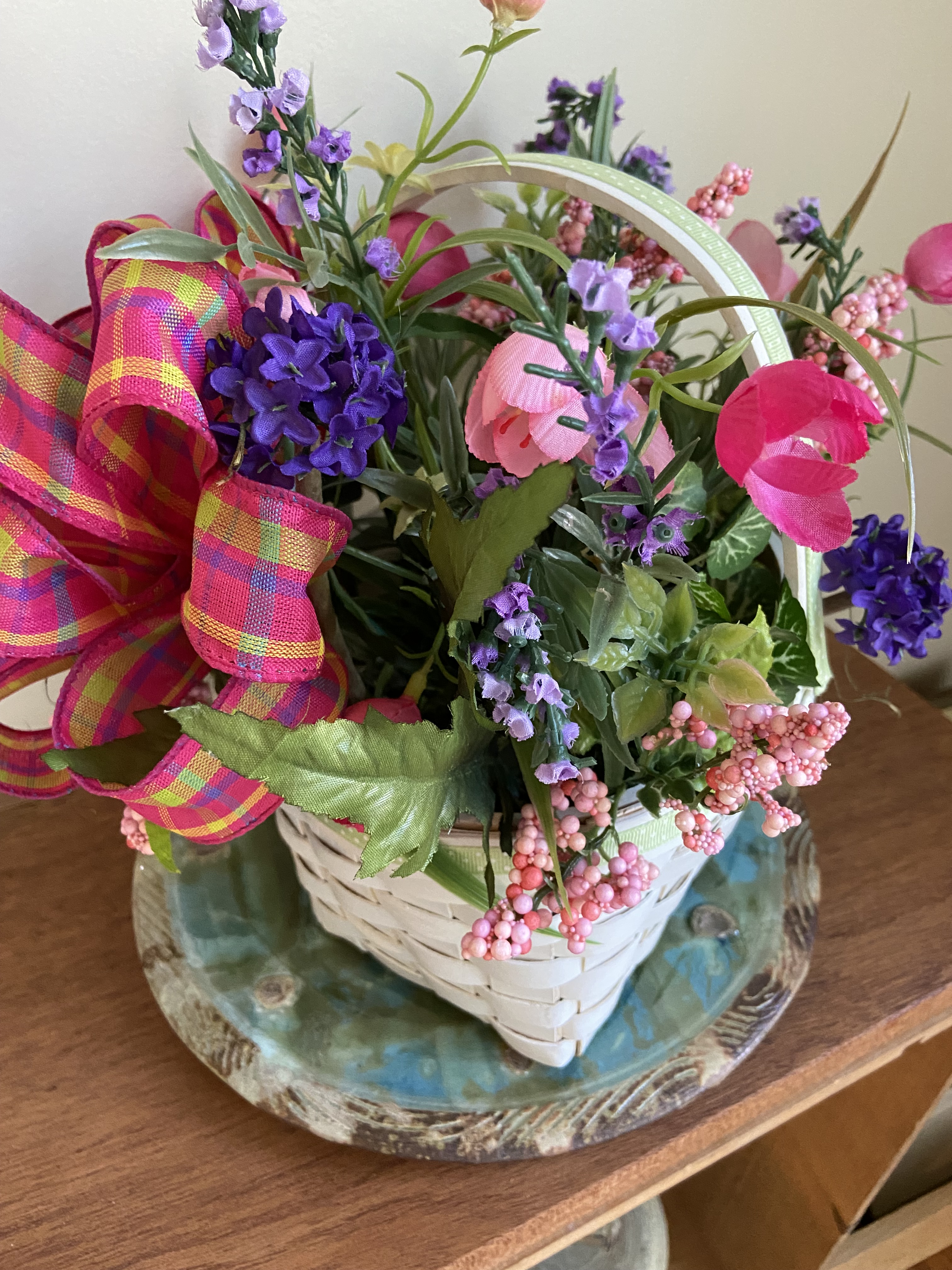 Making a Spring Basket from Thrifted Items