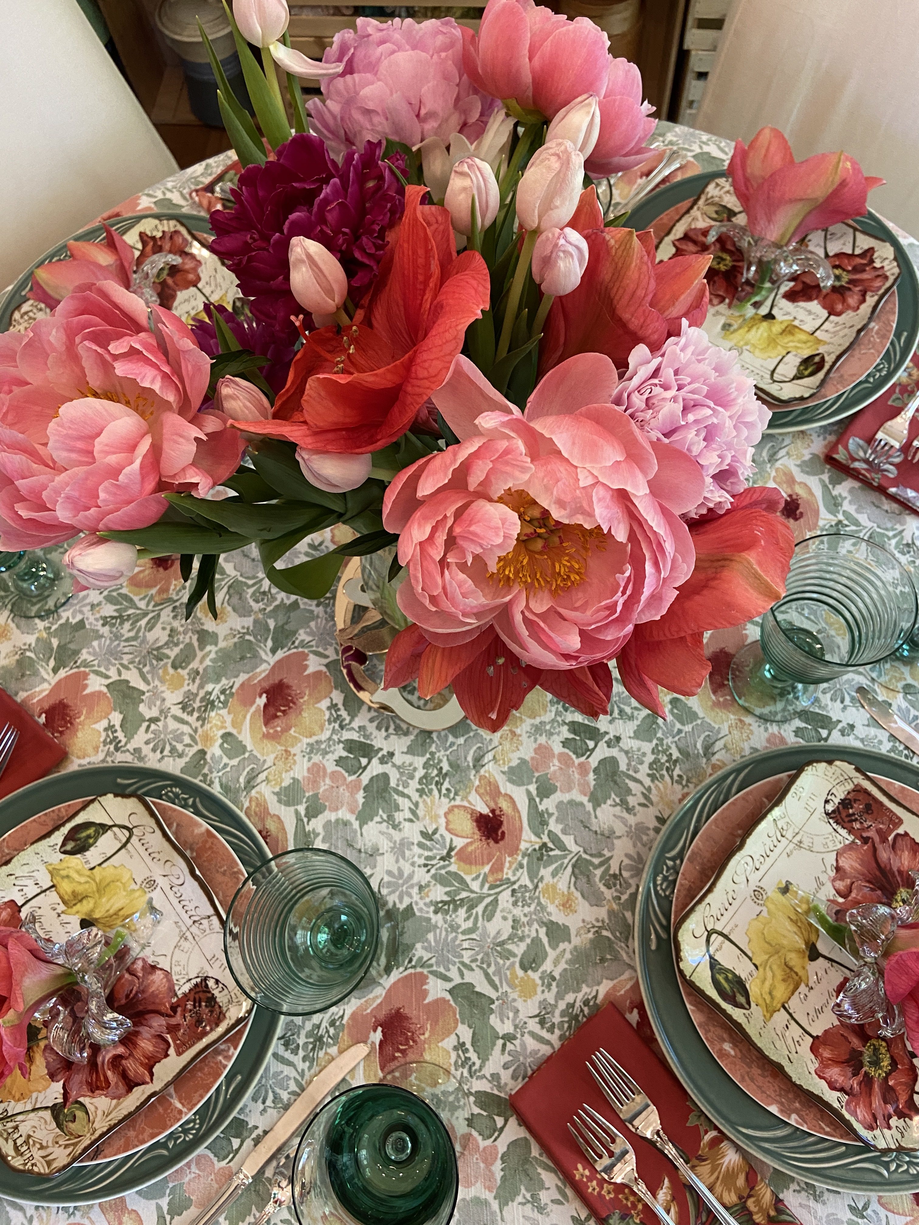 Joyful, Joyful Thrifted Table Setting