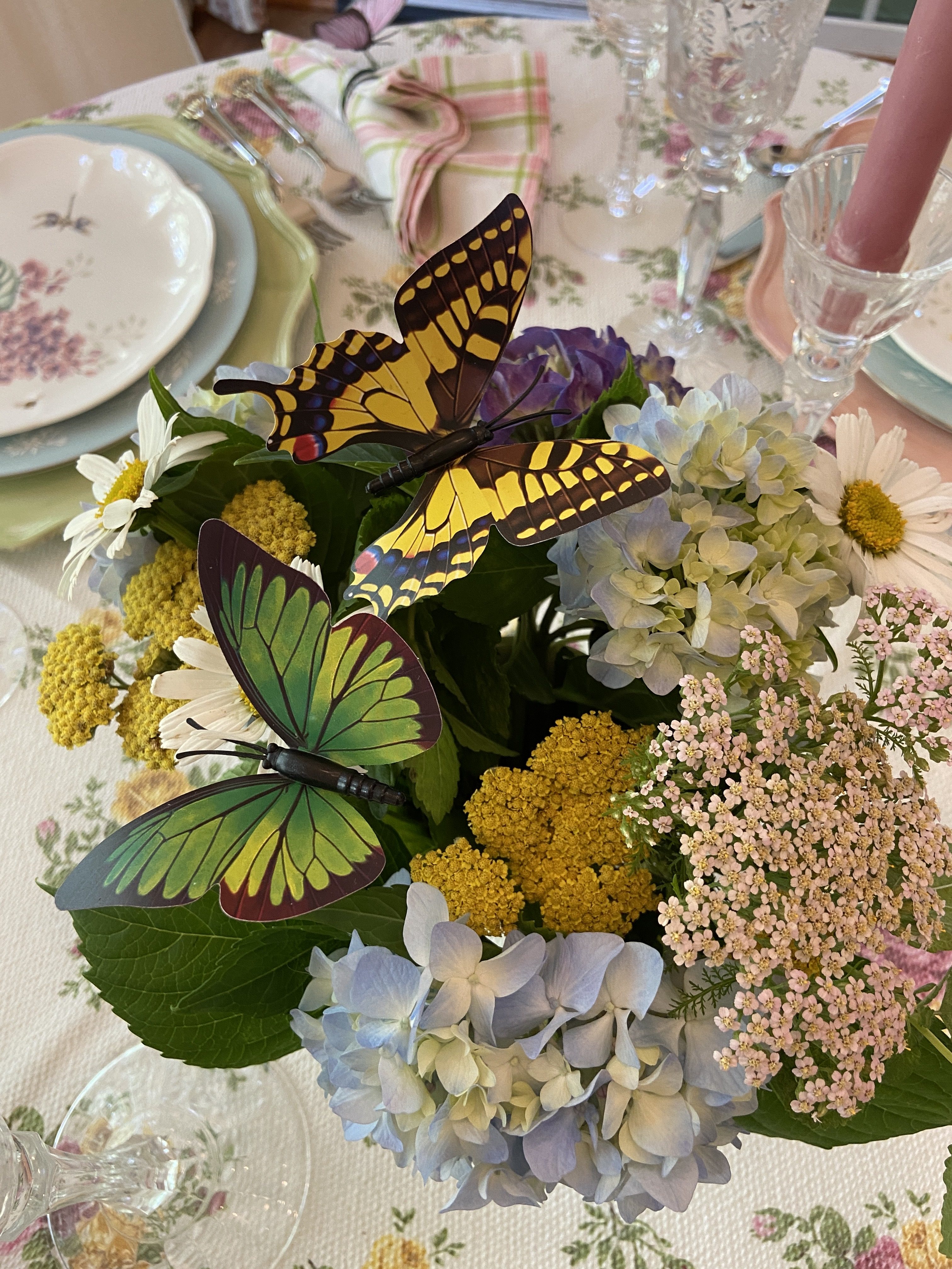 Butterfly Garden Table Setting