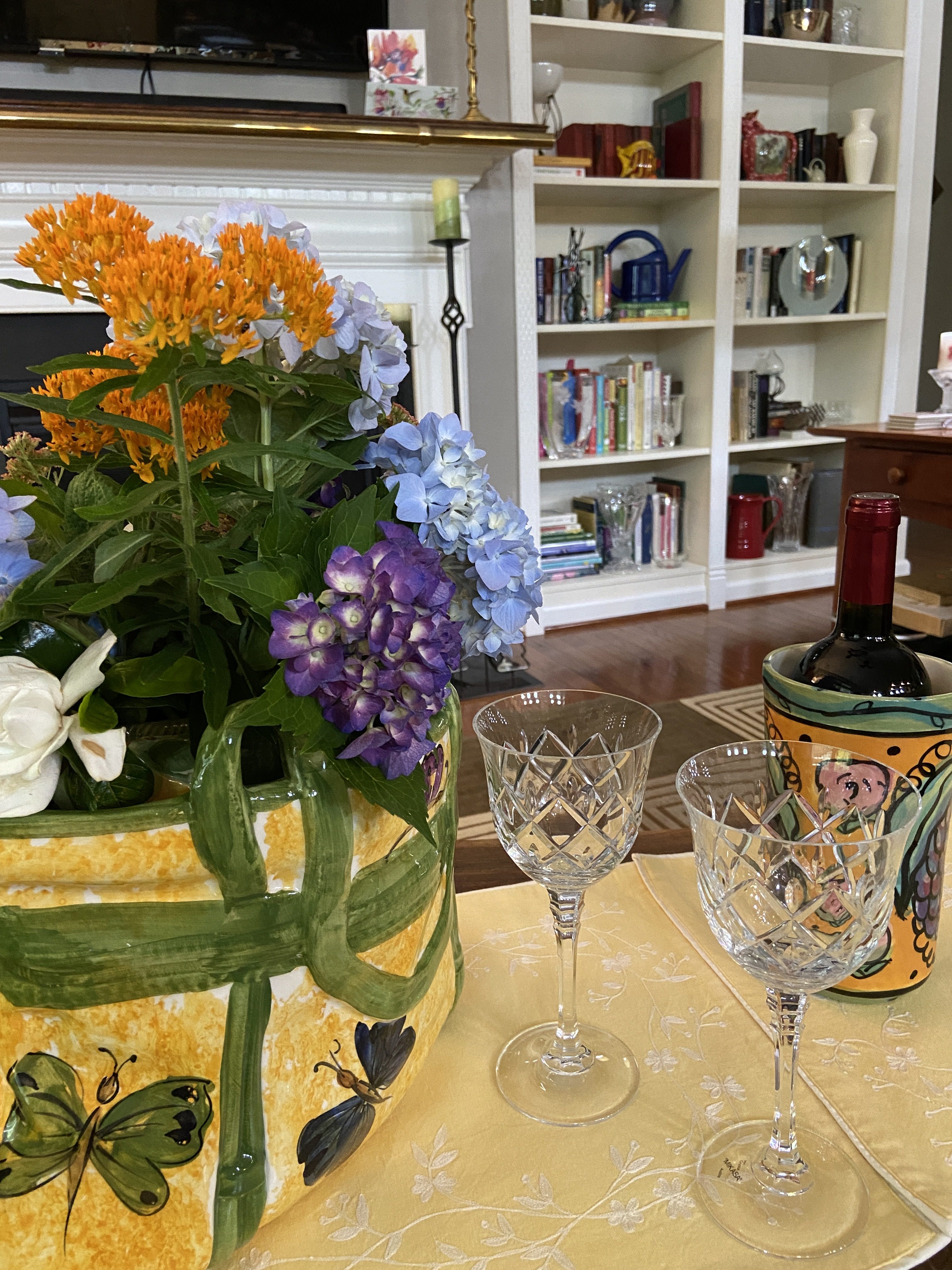 Sunday Flowers in an Italian Bag