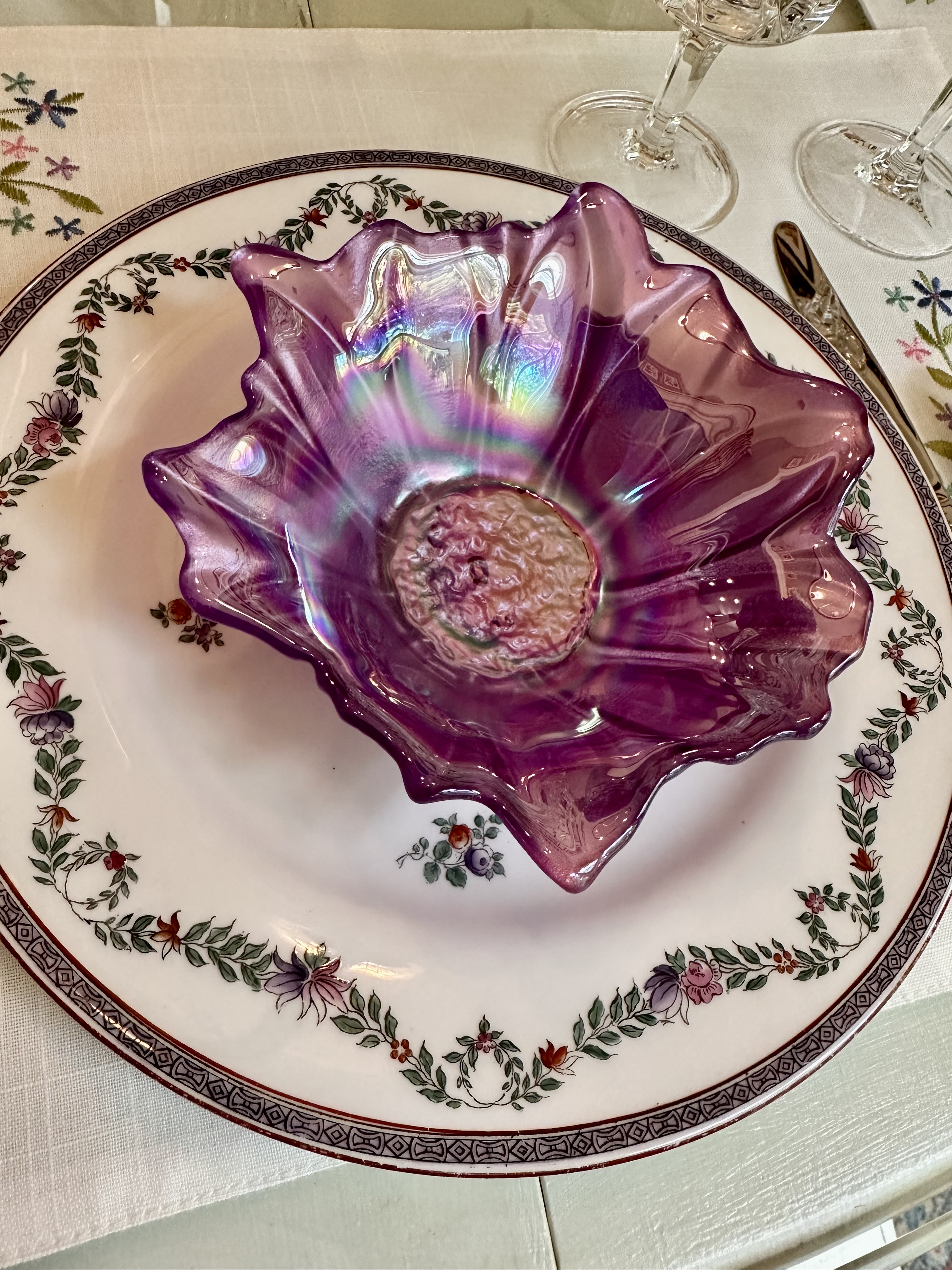 Summer Flower Table Setting