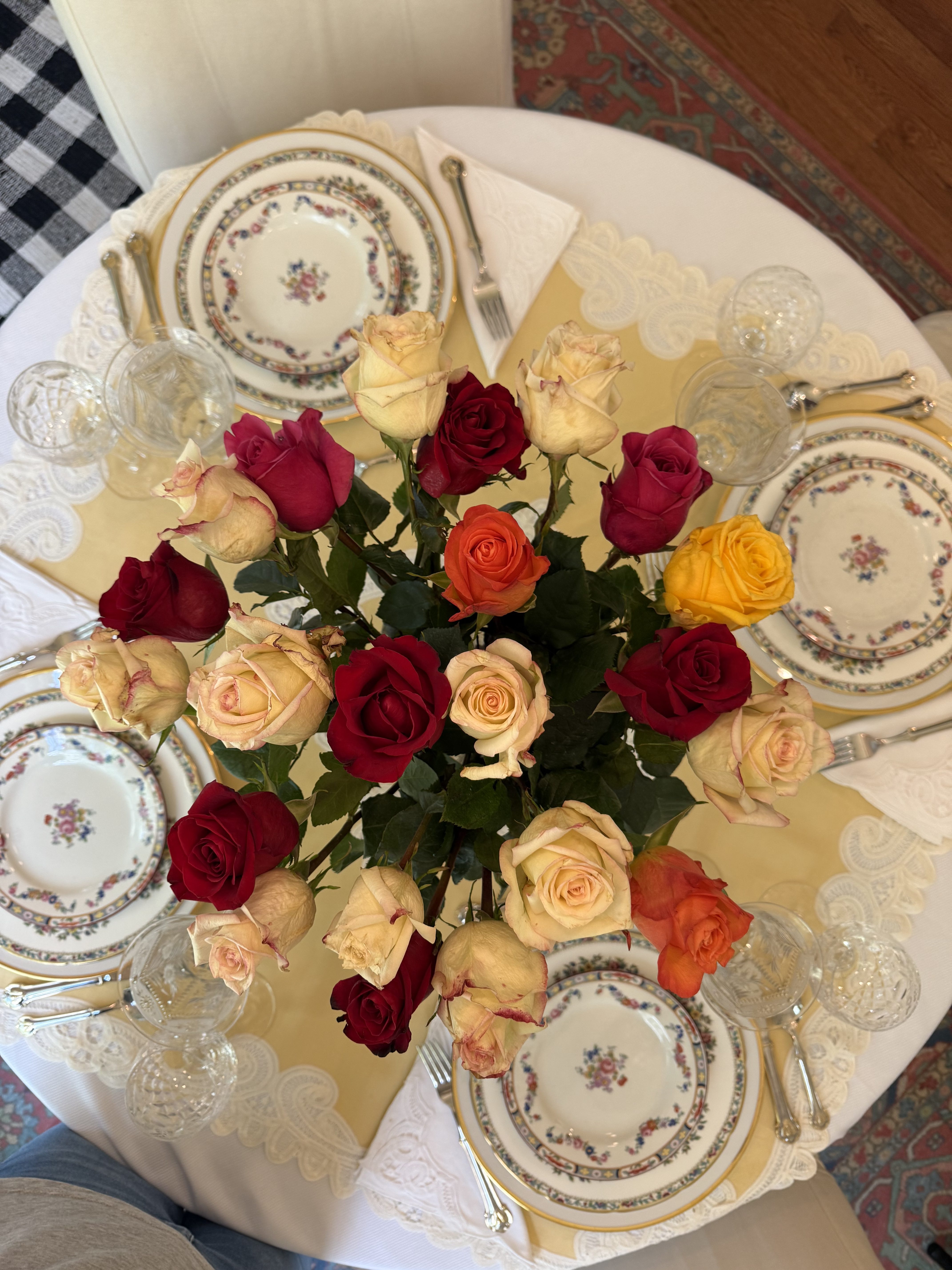 Creating a Floral-Inspired Tablescape with Thrifted Treasures