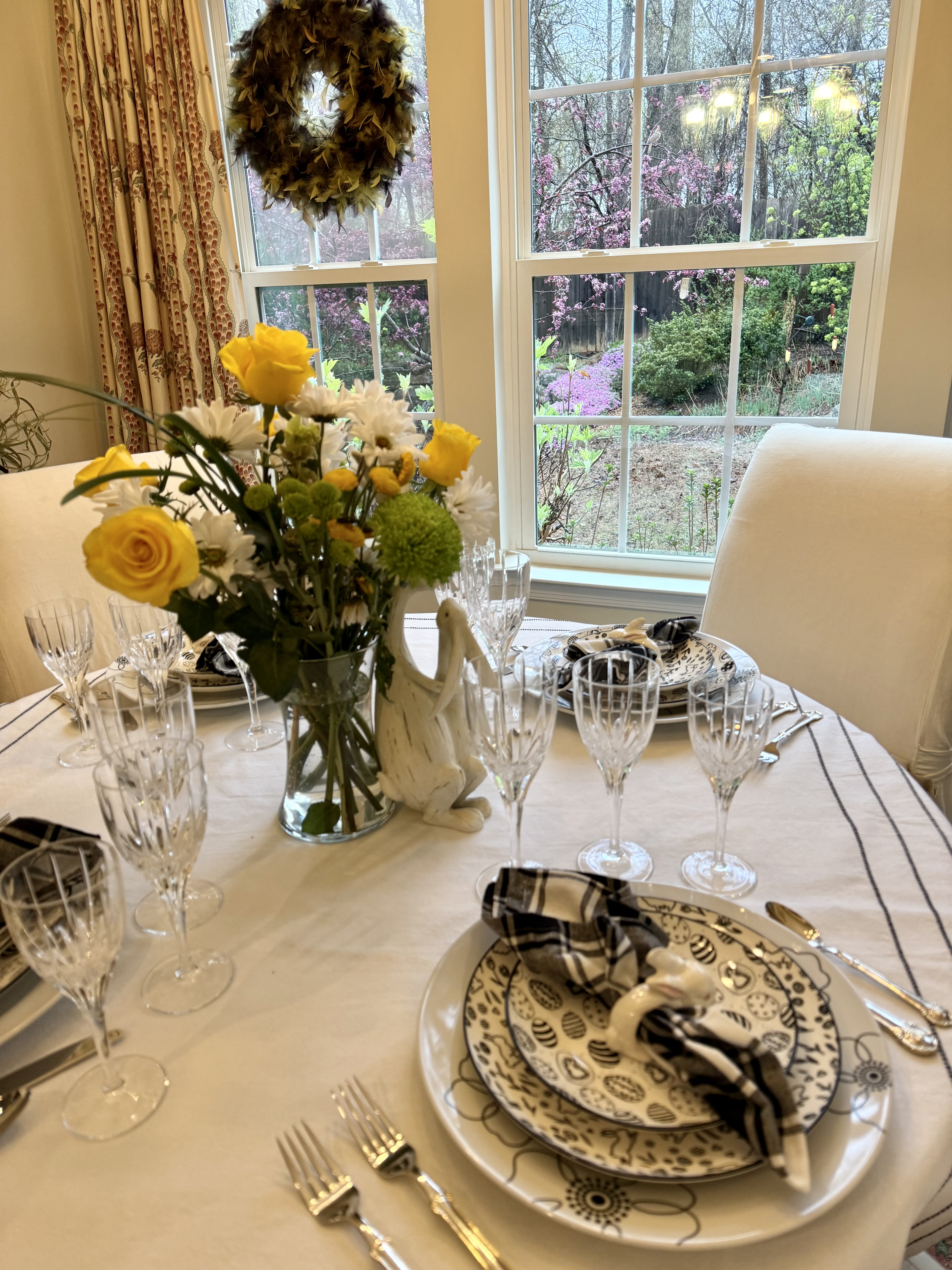 Stunning Thrifted Crystal Glasses for Your Easter Tablescape