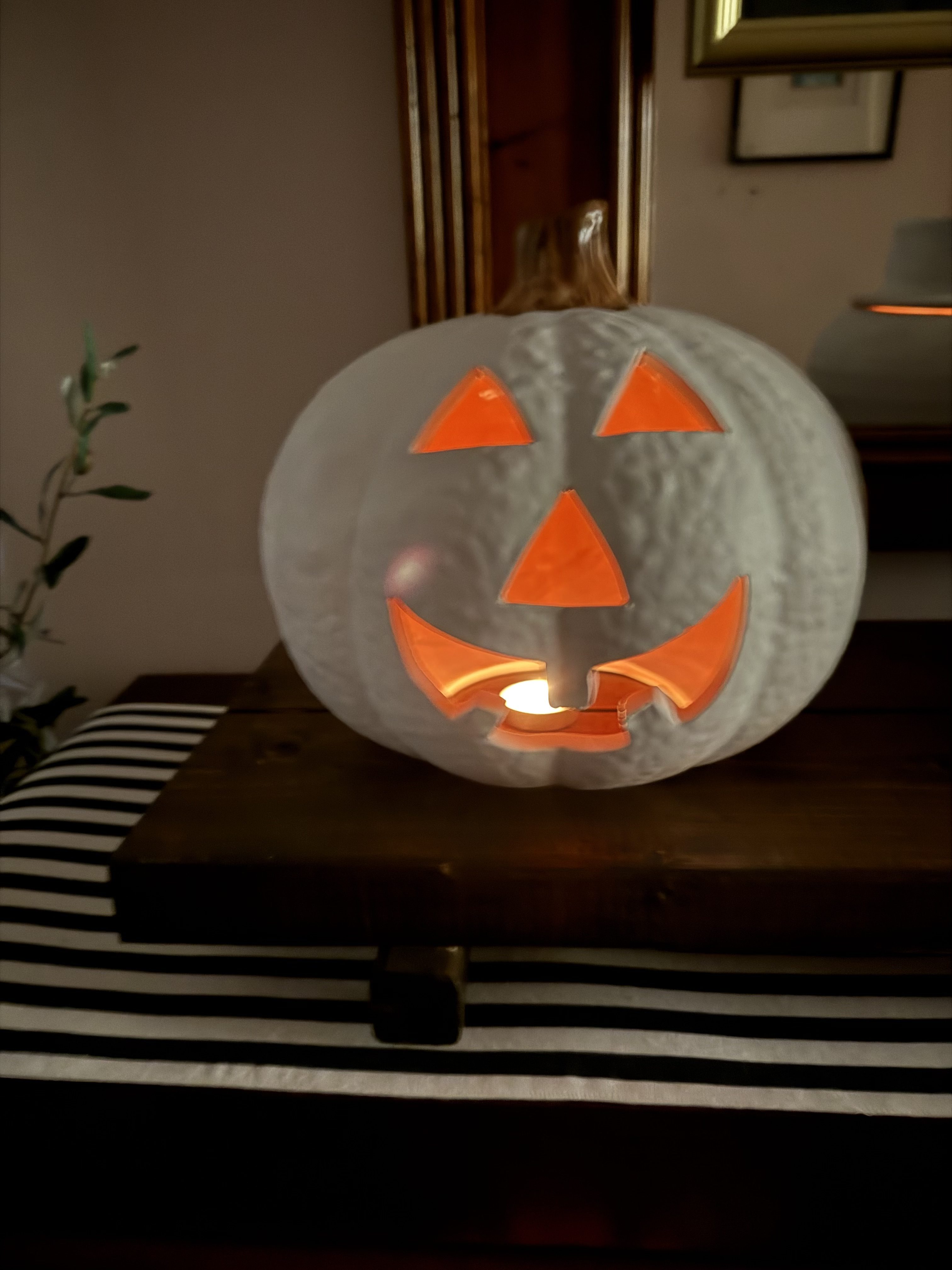 Simple Thrifted Halloween Entranceway